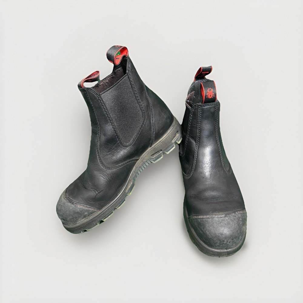 Redback Easy Escape Chelsea Work Boots Mens US 9 AU 8 Safety Toe